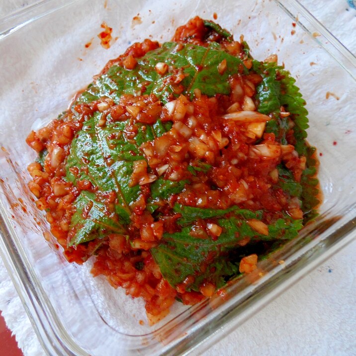 エゴマの葉のキムチ レシピ 作り方 By 松子 女 楽天レシピ